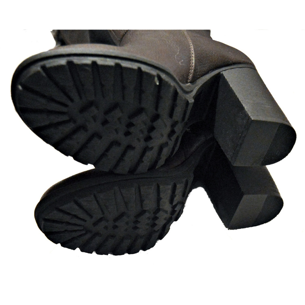 Nicol heeled fur trim knee boots - Picture 3 of 4